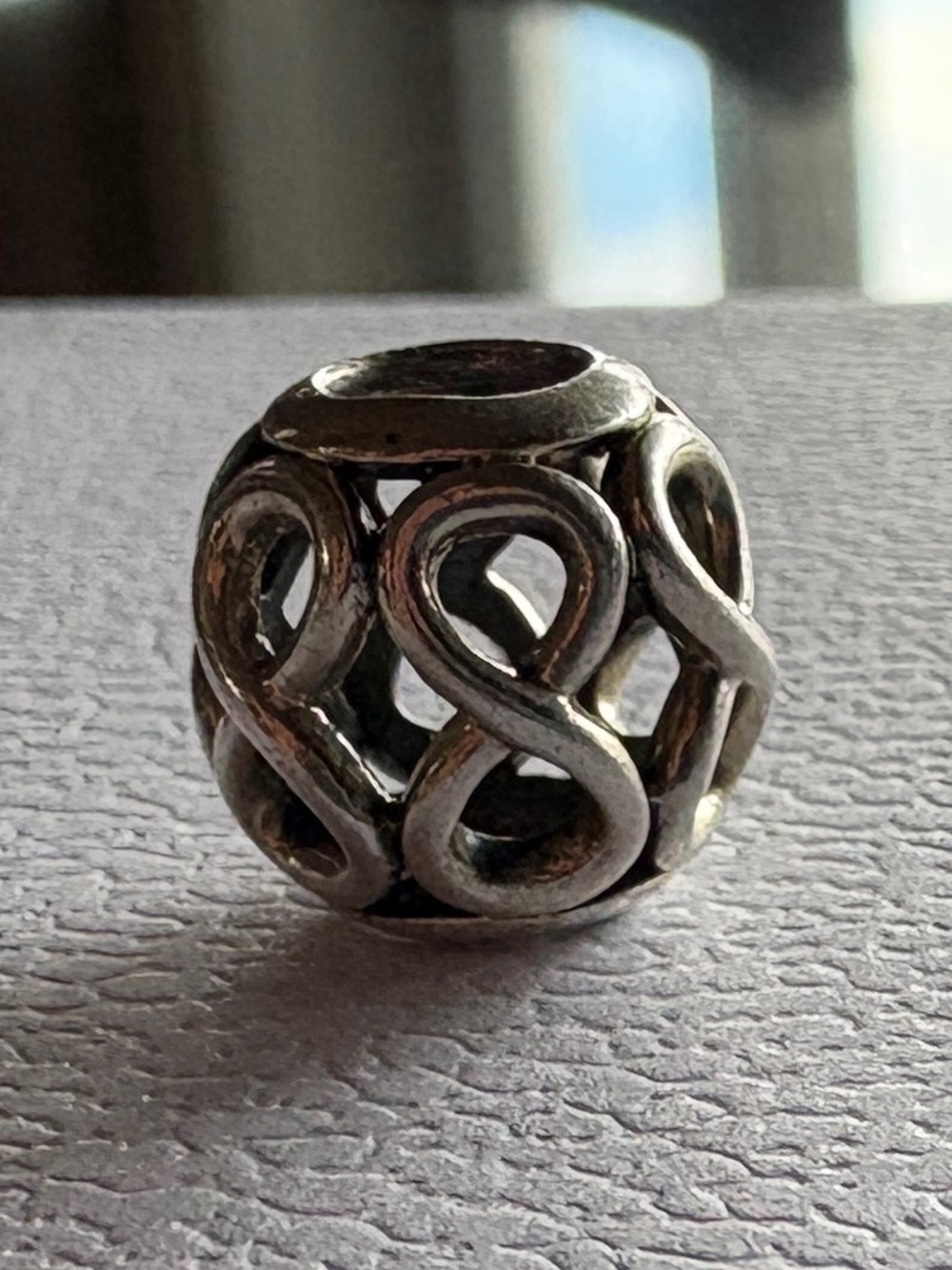 Pandora Silver Openwork Infinity Charm Bead